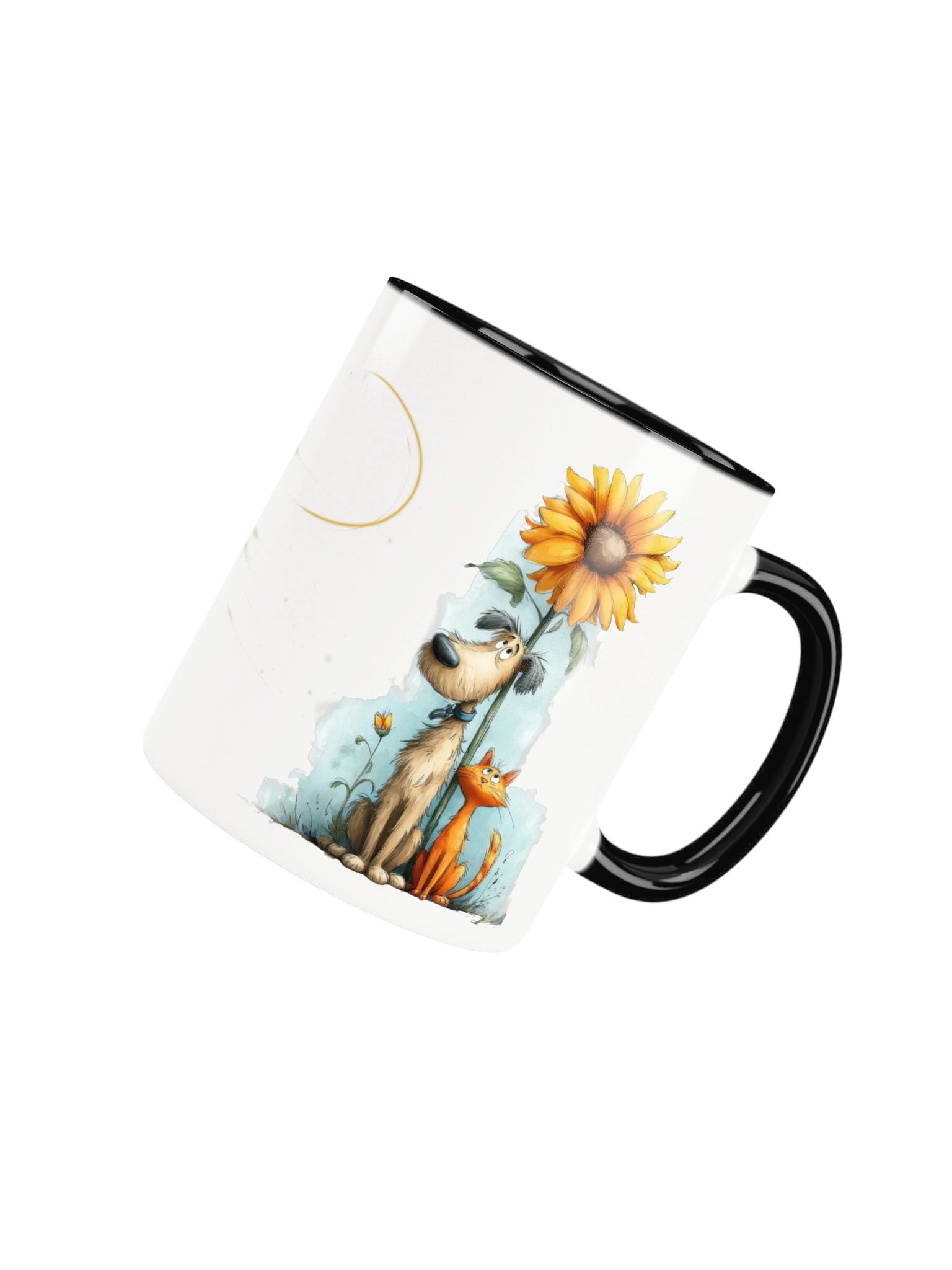 Sunflower Dog and Cat Coffee Mug product image (28)