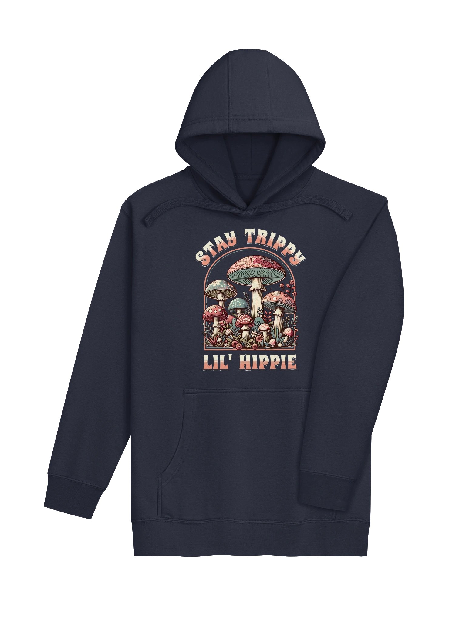 Boho Groovy Mushroom Stay Trippy Lil Hippie Hoodie product image (4)