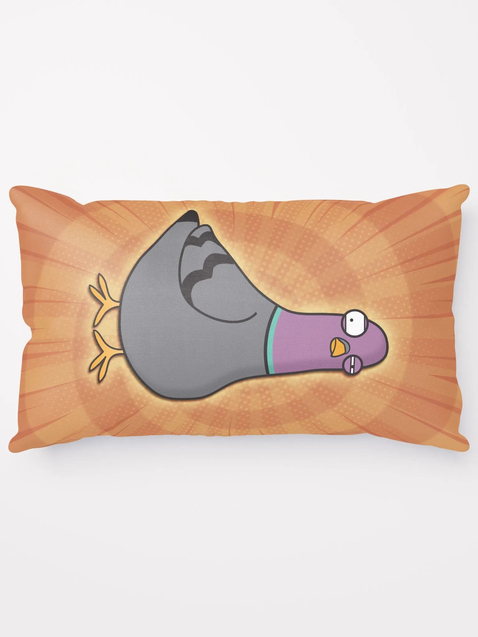 Pigeon Cushion (Orange/Purple) product image (7)