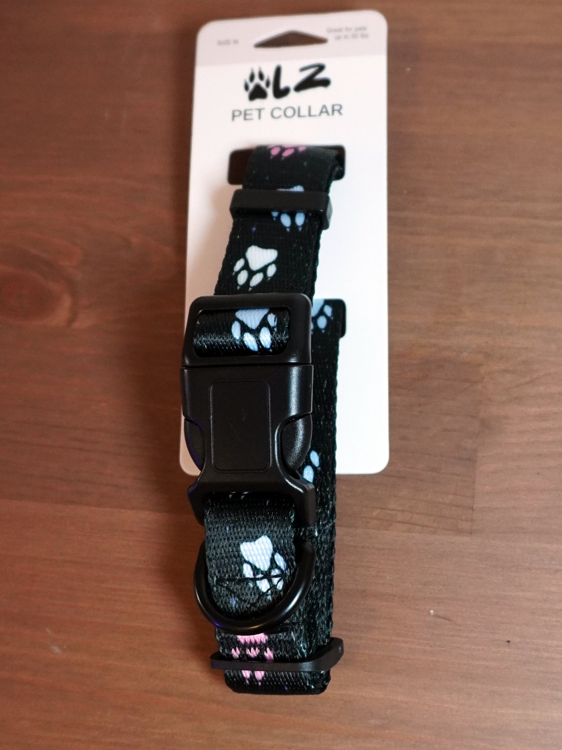 LZ Trans Wolf Paw Leash & Collar - Black product image (4)