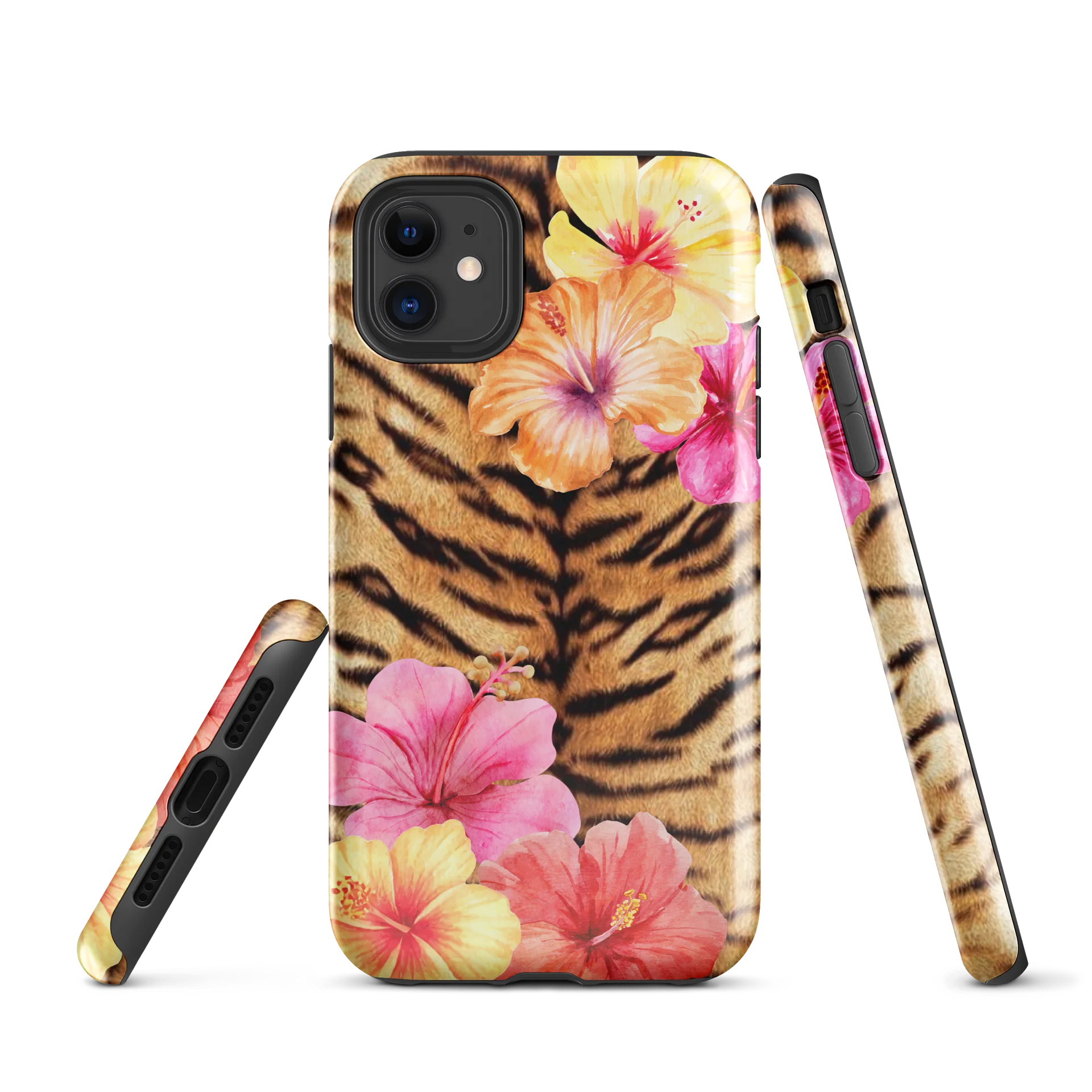 tiger flower i phone case product image (1)