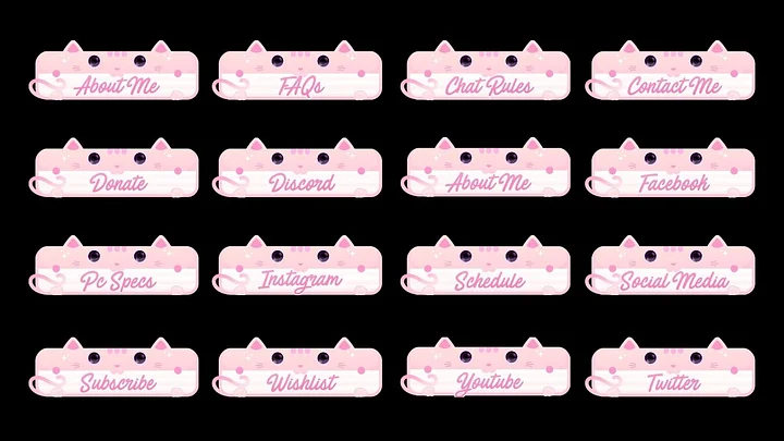Cute Cat Twitch Panels product image (2)