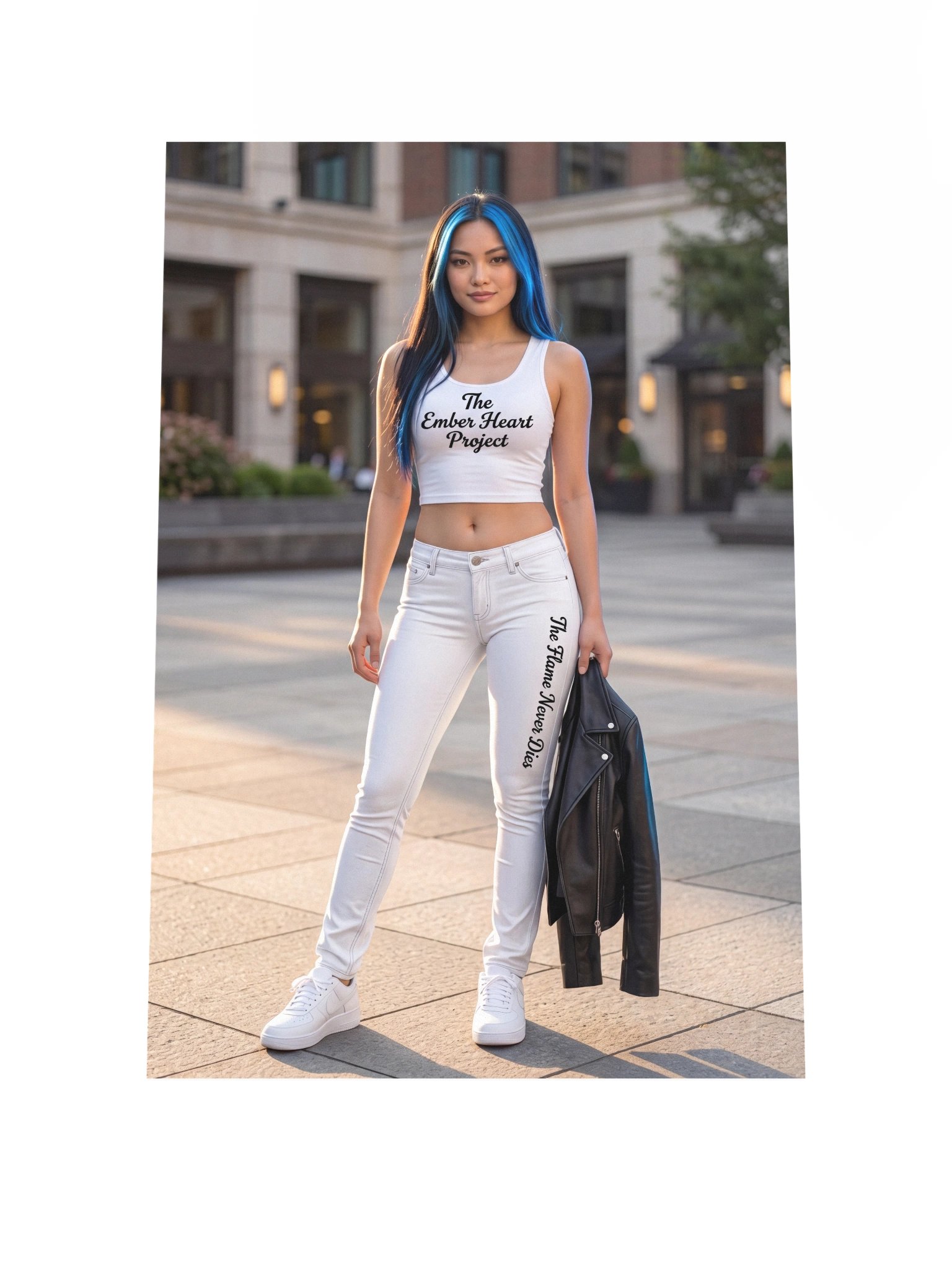The Ember Heart Project Blue-Haired Street Style Poster product image (3)