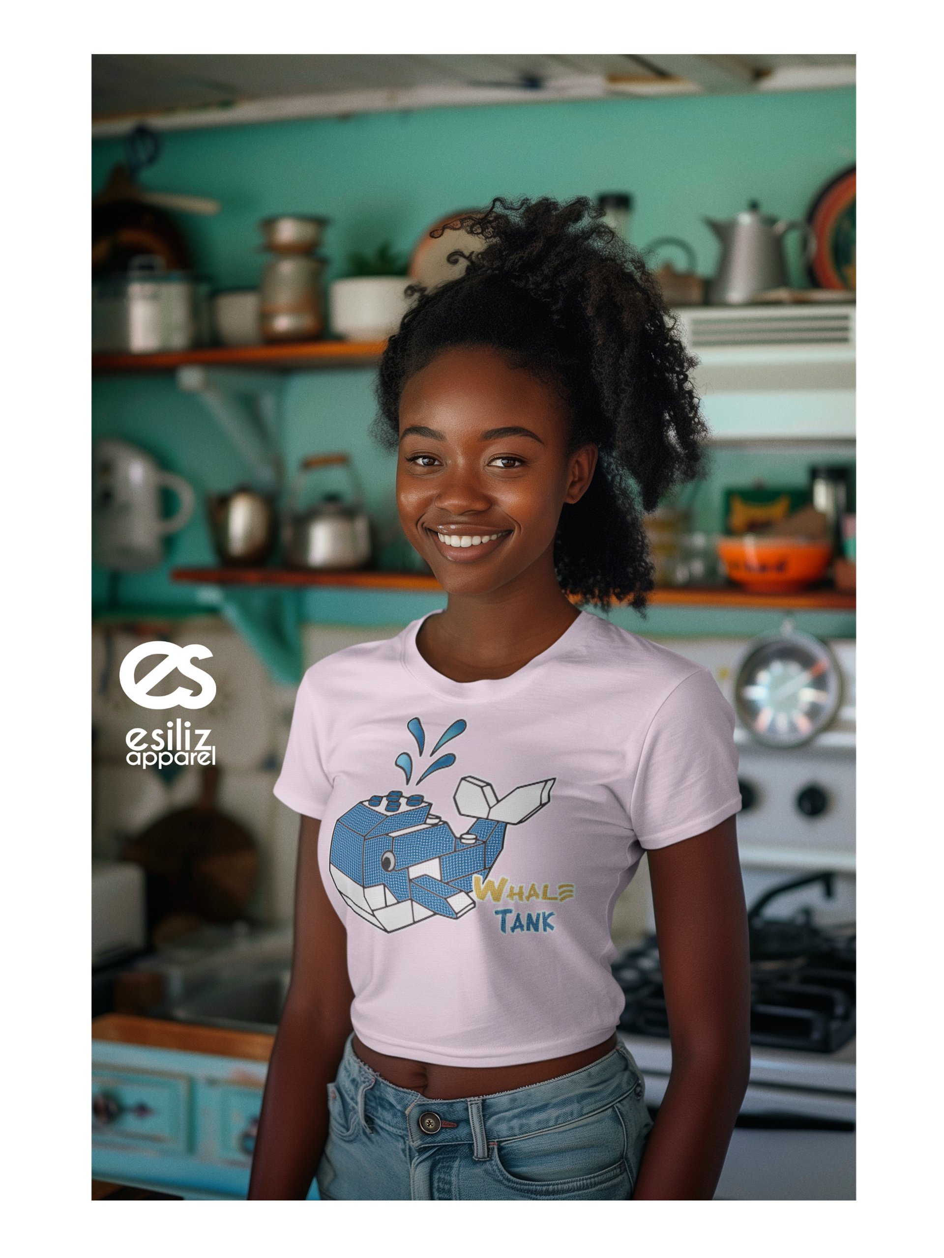 esiliz WHALE Tank Women's Crop Top product image (6)