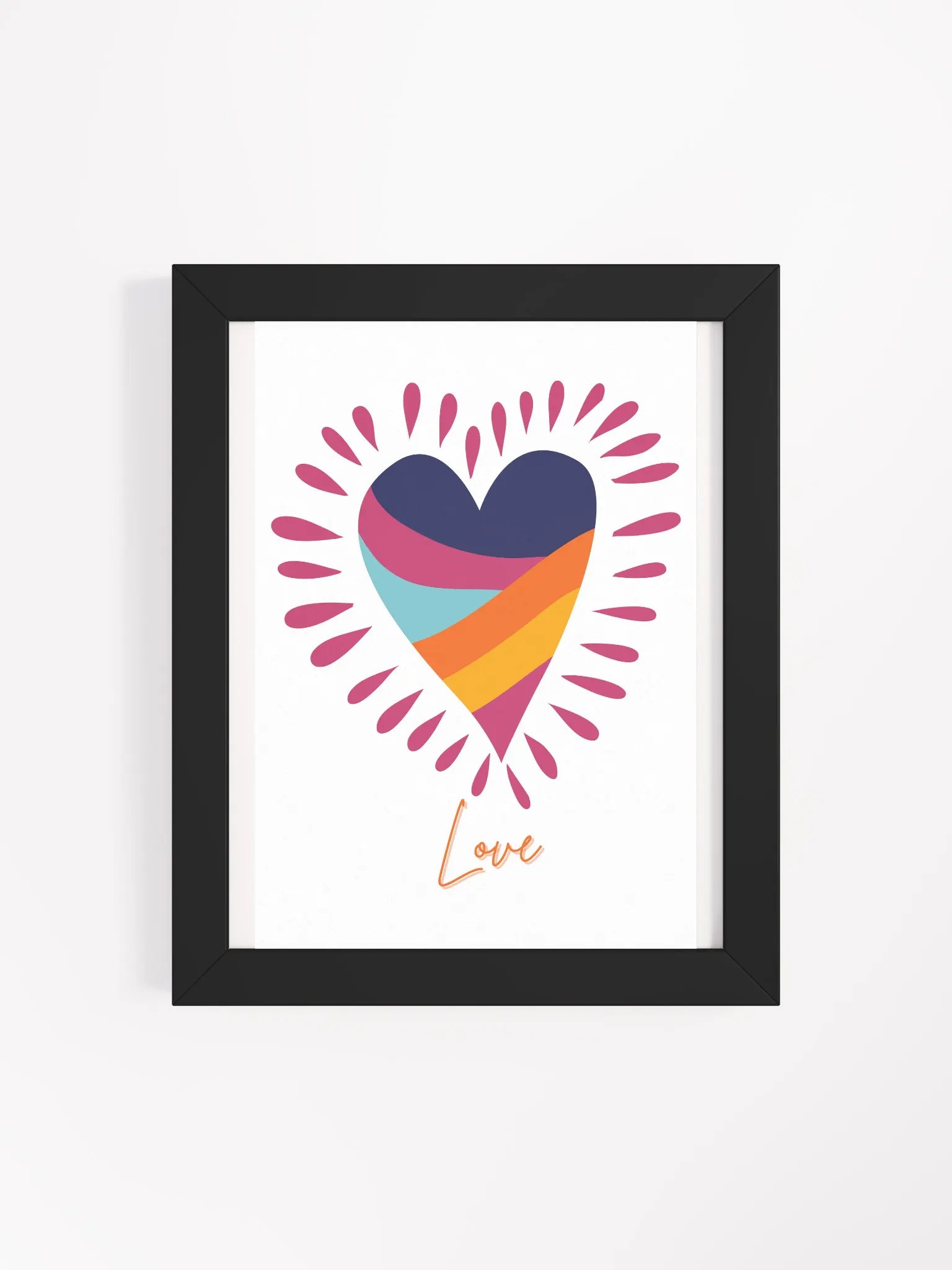 Vibrant Love Framed Poster product image (101)