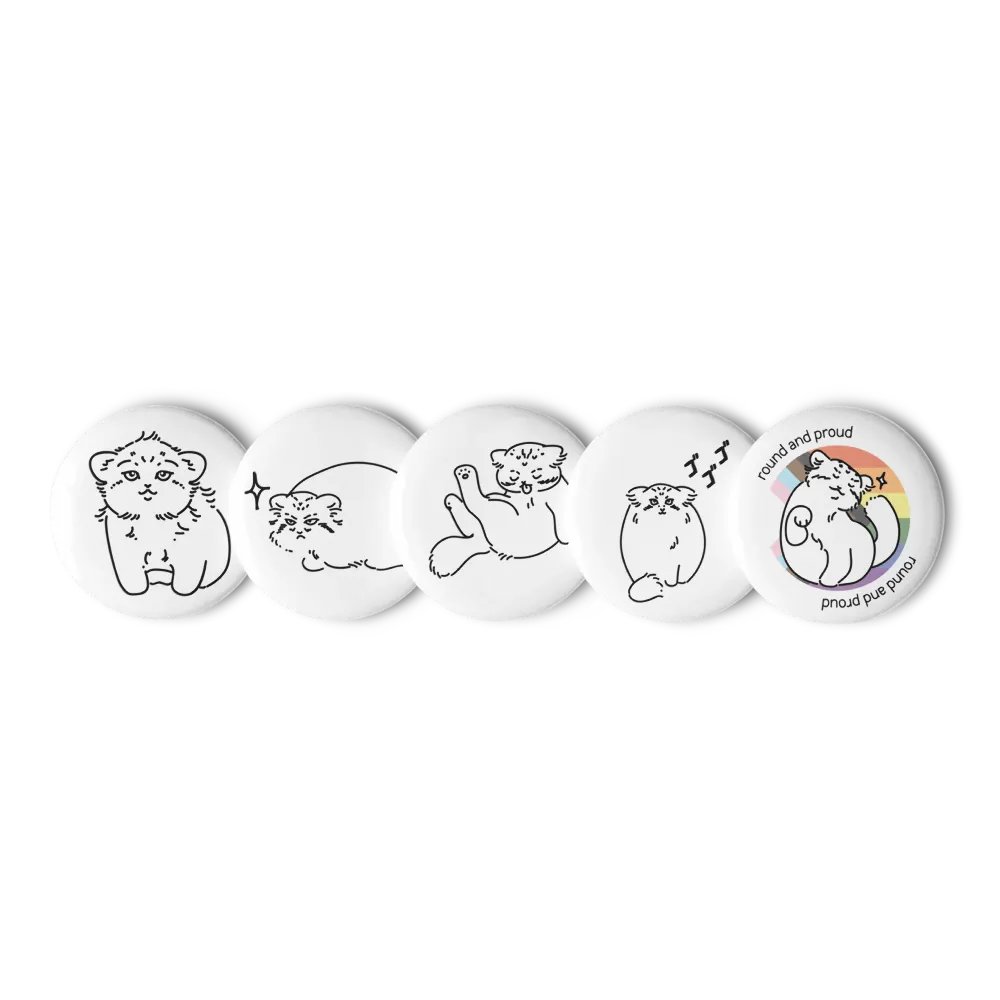 Pride Manul Pin Set - Pride Flag product image (2)