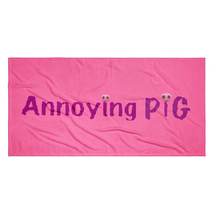 Annoying Pig Beach Towel product image (2)