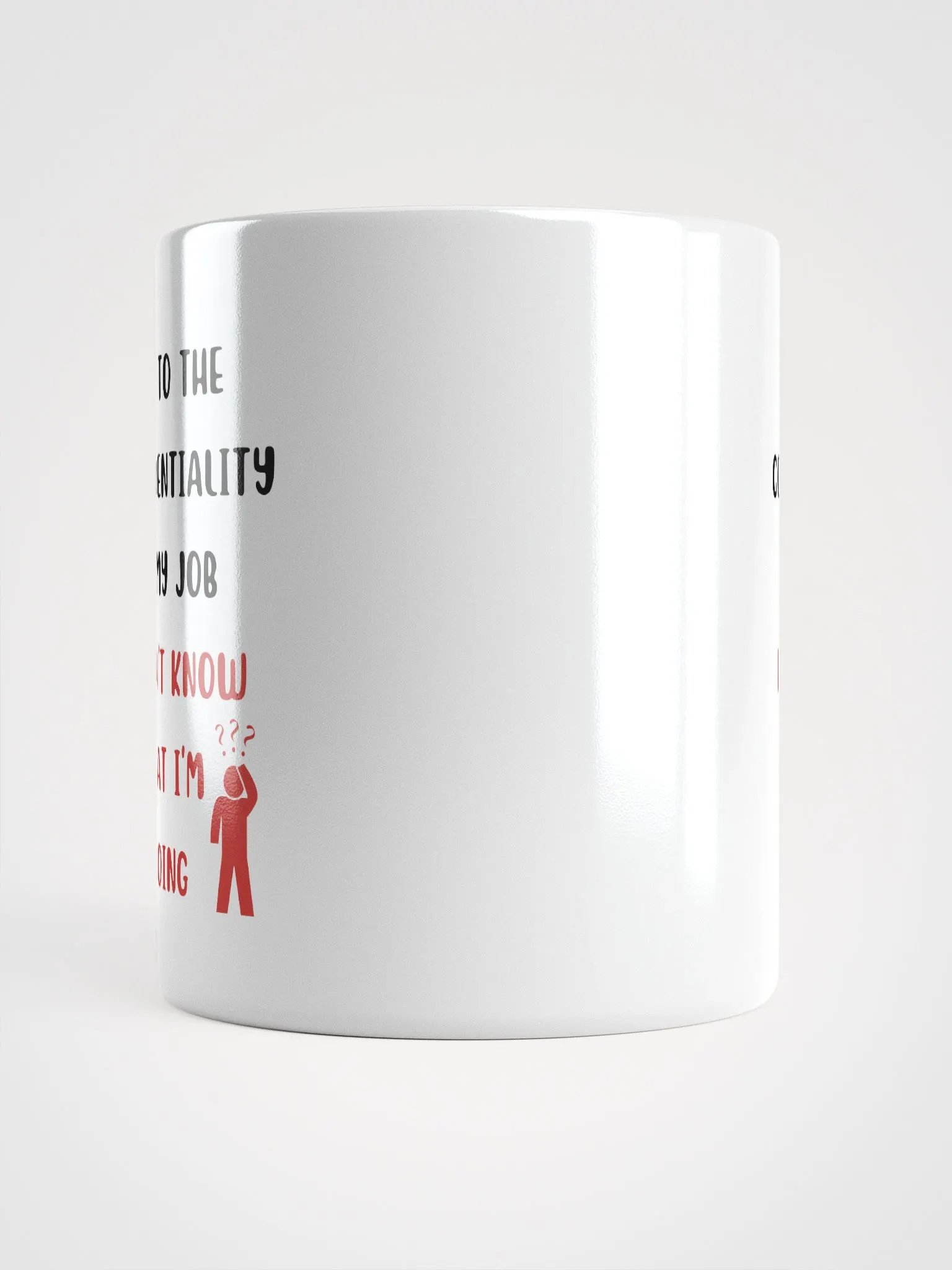 Funny Work Mug About Job Confidentiality product image (5)