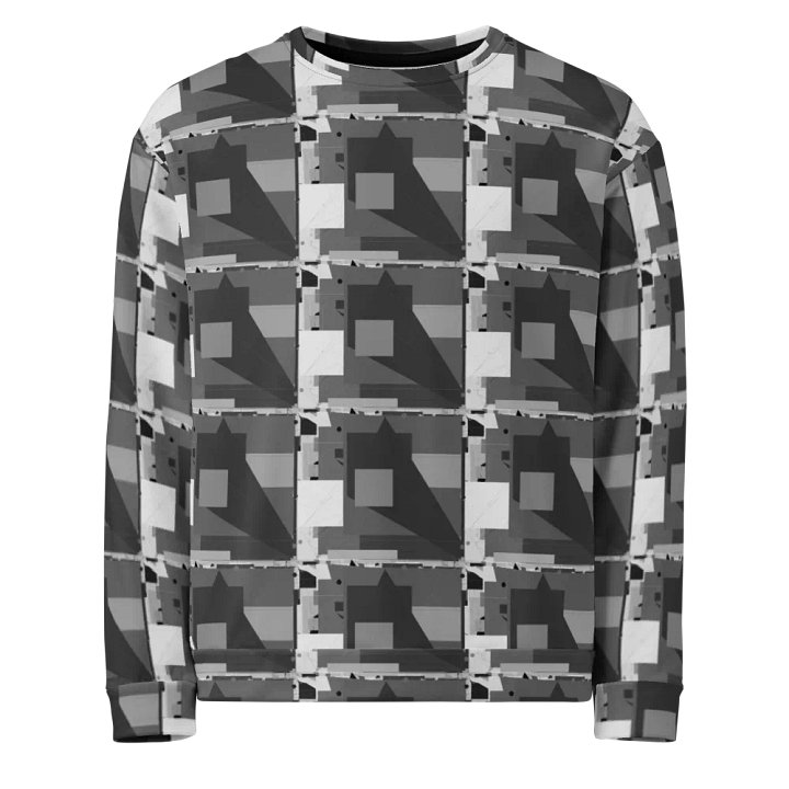 Anti AI Urban Camouflage Sweater - Grey (Unisex) product image (1)