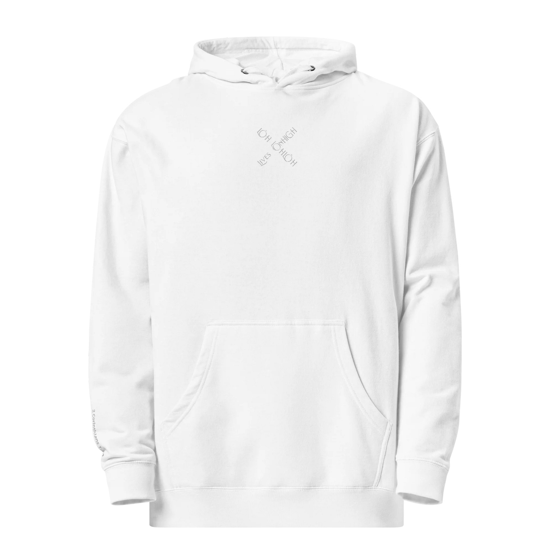 The Lives On HIGH | YTG STEALTH | UNISEX Hoodie | White product image (1)