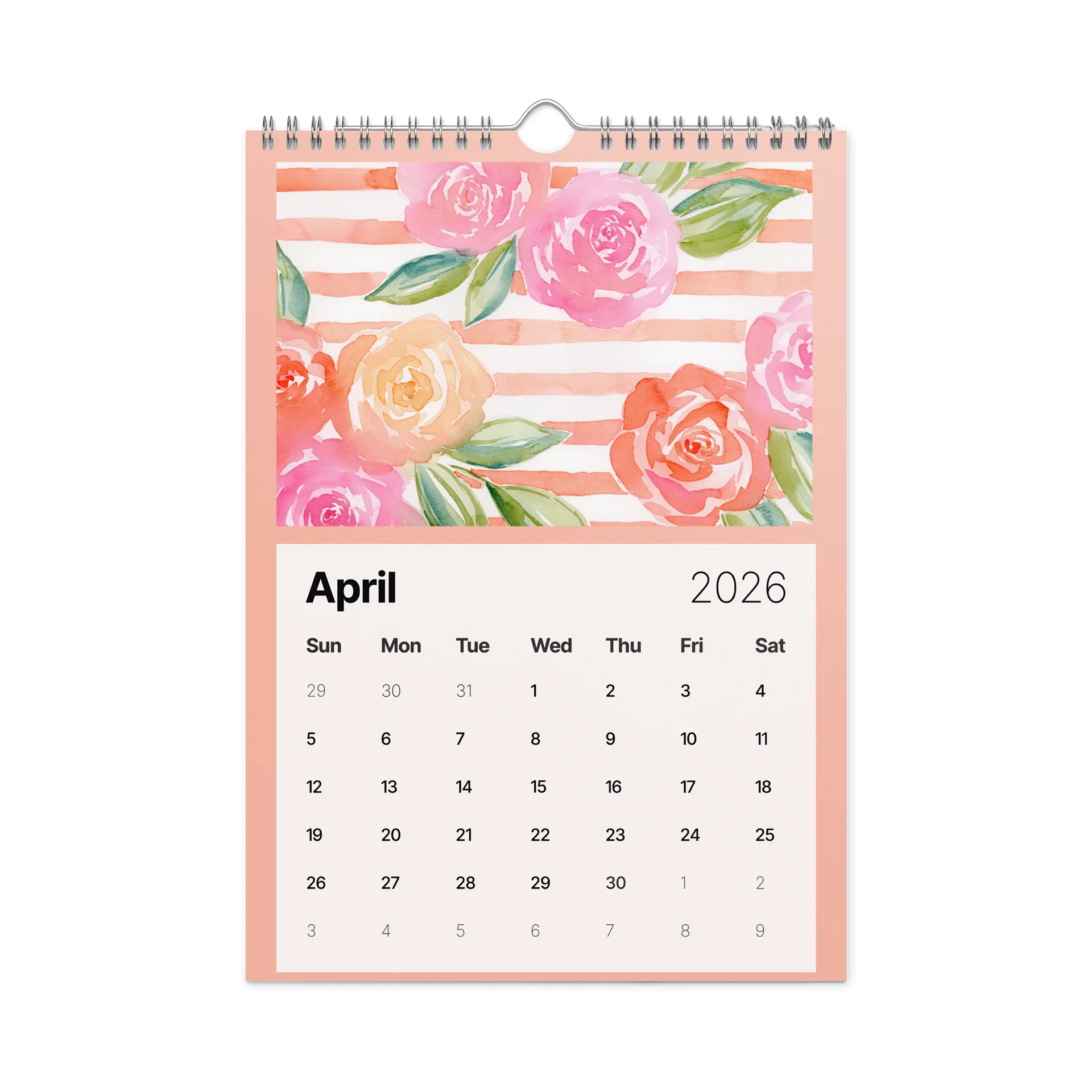 Watercolor Blooms 2026 Wall Calendar product image (1)