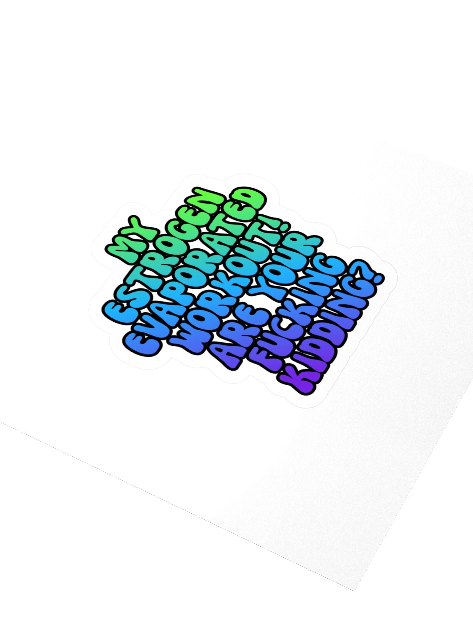 Menopause Chaos Kiss Cut 4"x4" Vinyl Sticker product image (3)