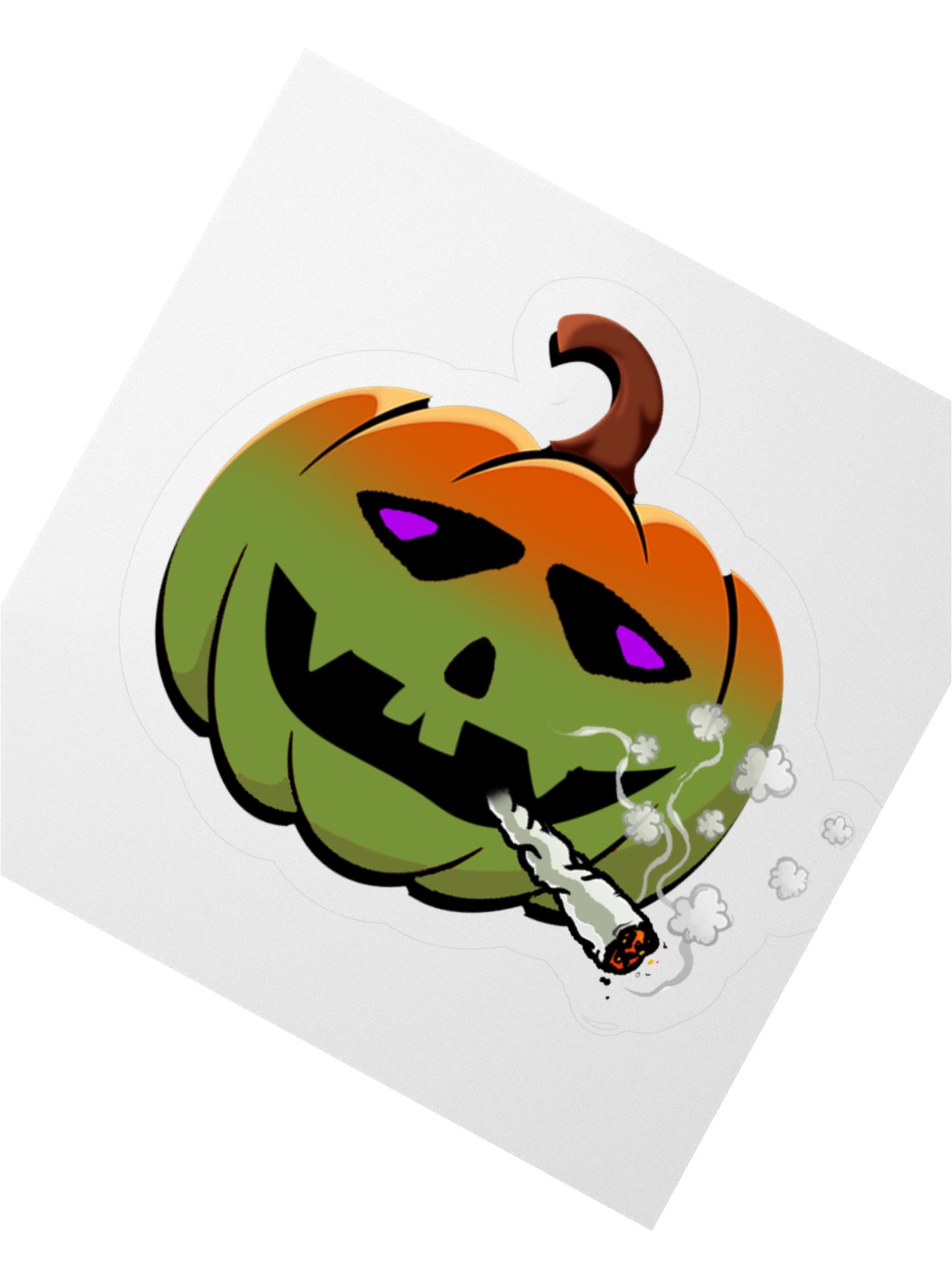 Stoned Pumpkin Sticker product image (7)