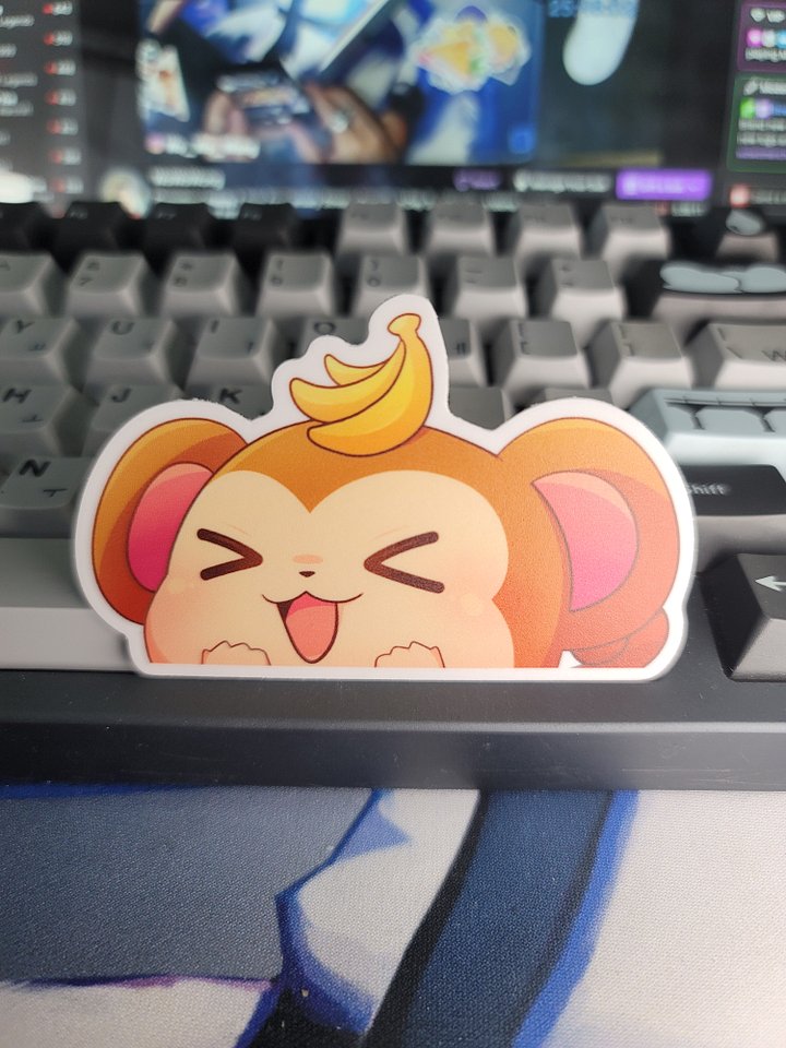 Zodiac Monkey - Baby Peeker Sticker product image (1)