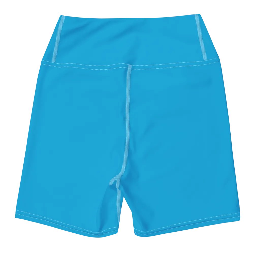 Sky Blue High-Waist Shorts product image (8)