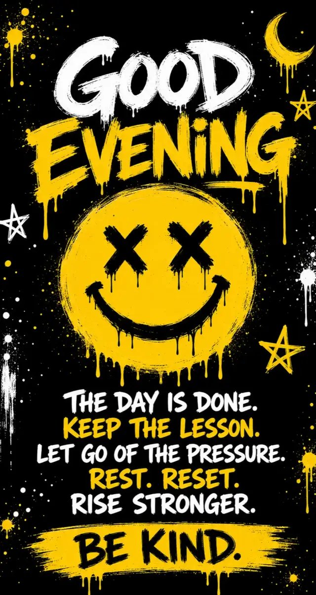 You made it through today—and that matters. Let go of the pressure, keep the lesson, and give yourself permission to rest. Tomorrow is another chance to reset, refocus, and rise stronger. Rest well. Recharge. And wherever life takes you... 💛 BE KIND. What’s one lesson you’re taking from today? #GoodEvening #BeKind #EveningMotivation #PositiveMindset #TheLazyHu$tle