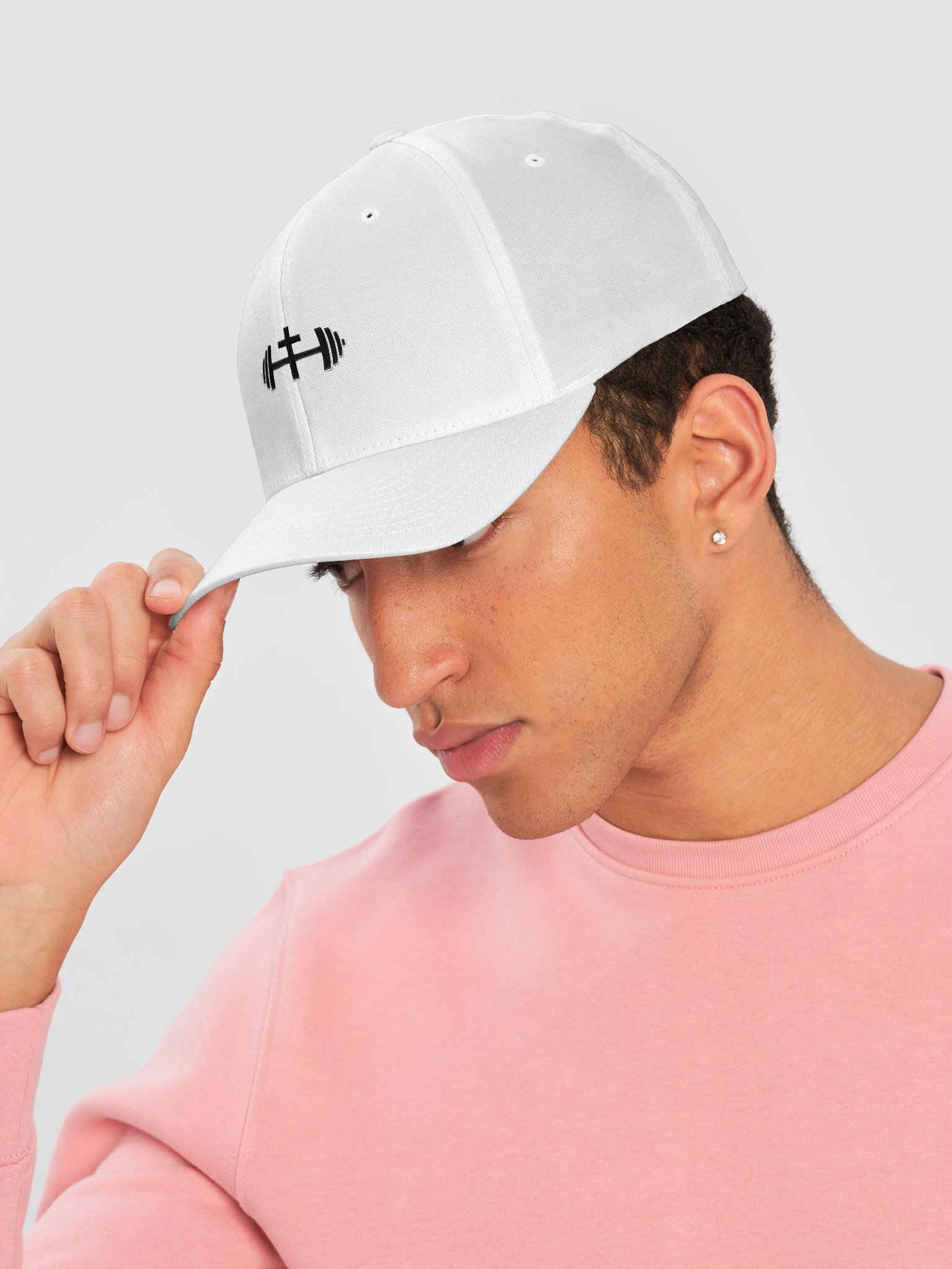 His House Flexfit Structured Fitted Cap - White product image (6)
