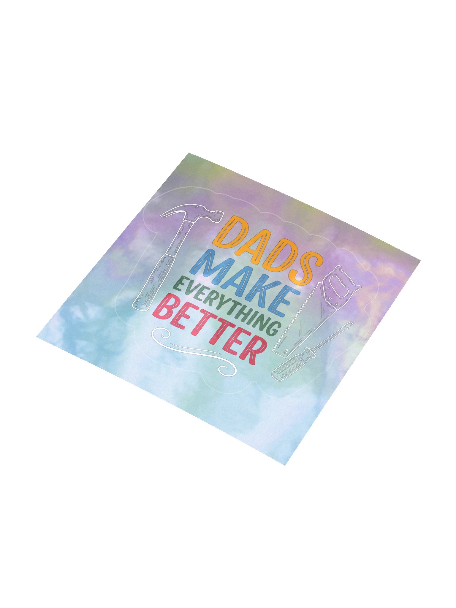 Dads Make Everything Better Holographic Sticker Sheet product image (8)