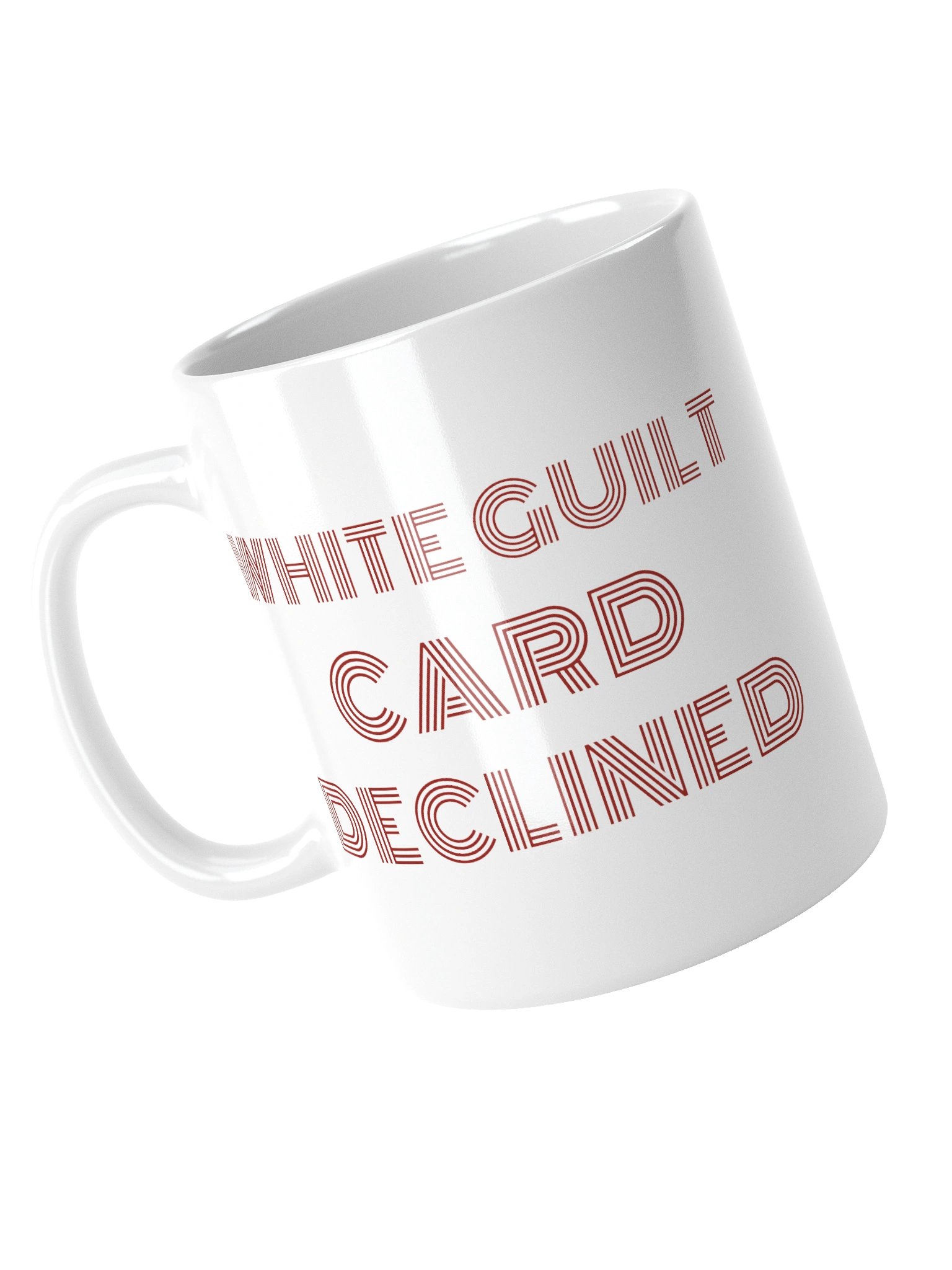 White Guilt Card Declined Mug product image (4)