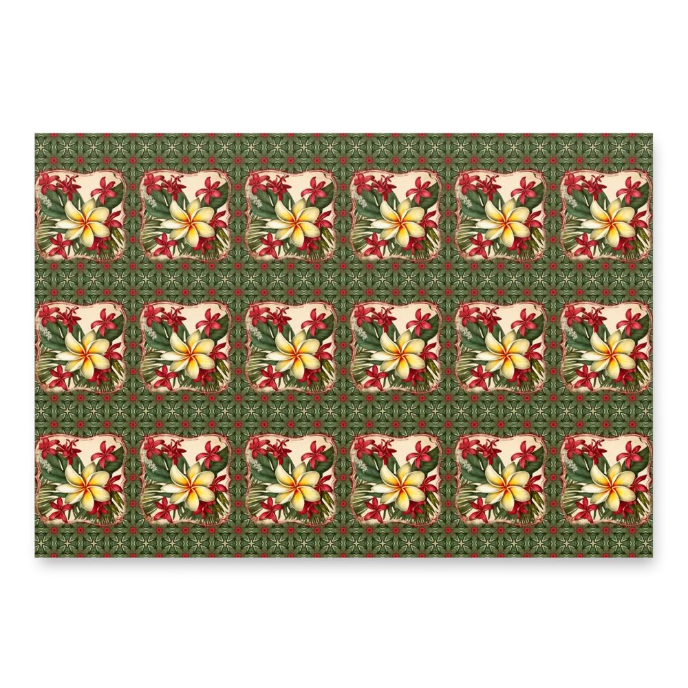 Vintage Tropical Christmas Wrapping Paper product image (3)