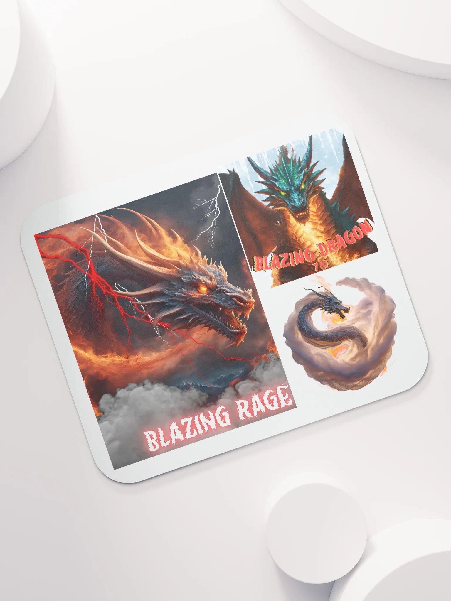 Blazing Dragon mouse pad product image (7)