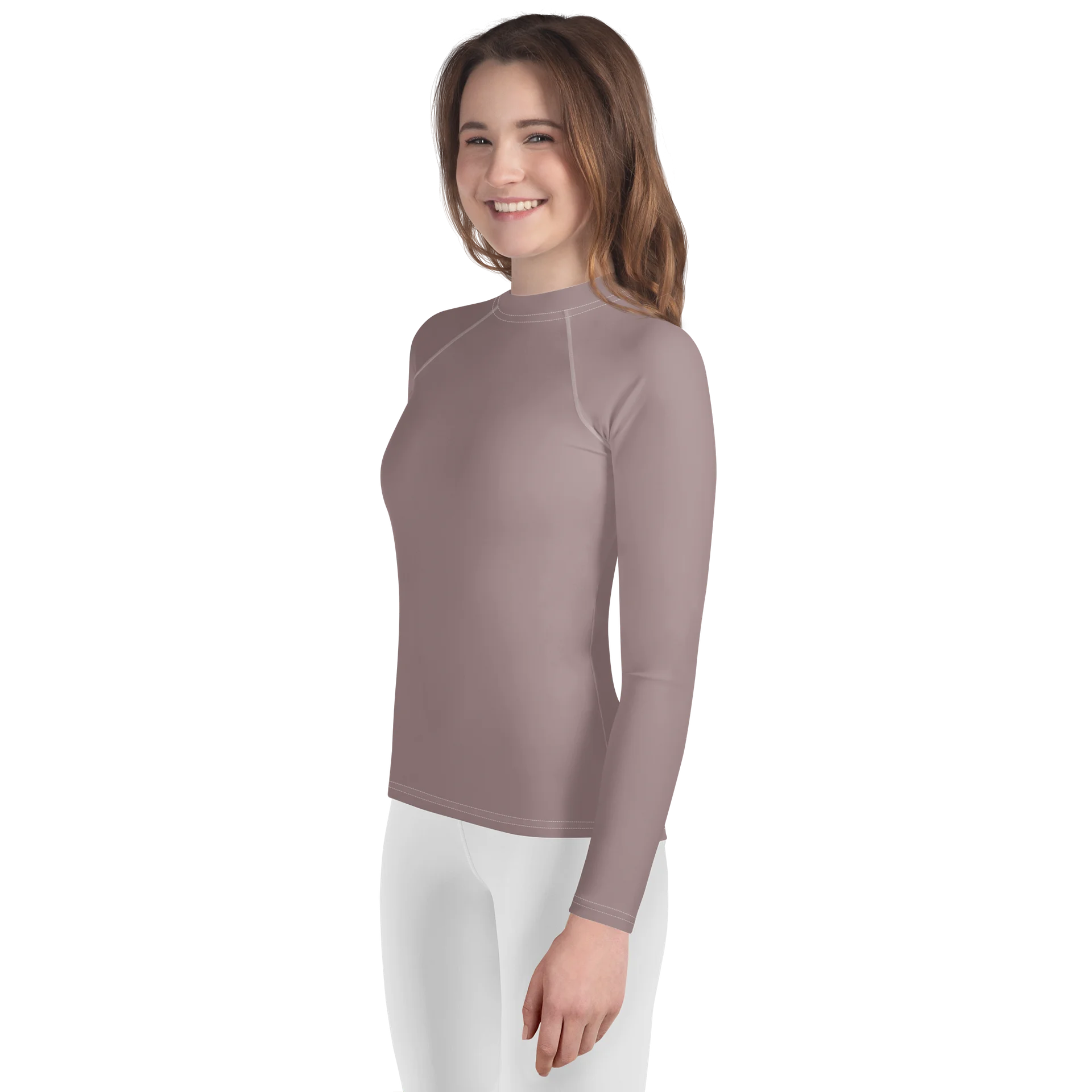 Muted Mauve Youth Rash Guard product image (3)