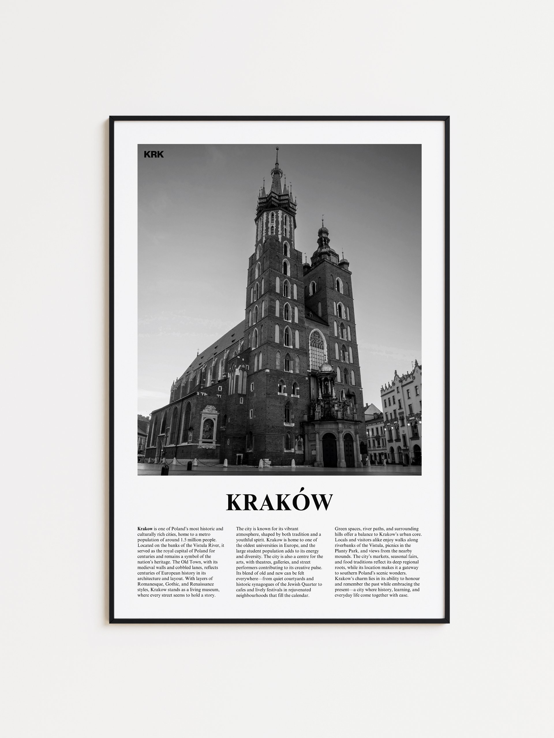 Krakow 01 Newspaper Poster product image (1)