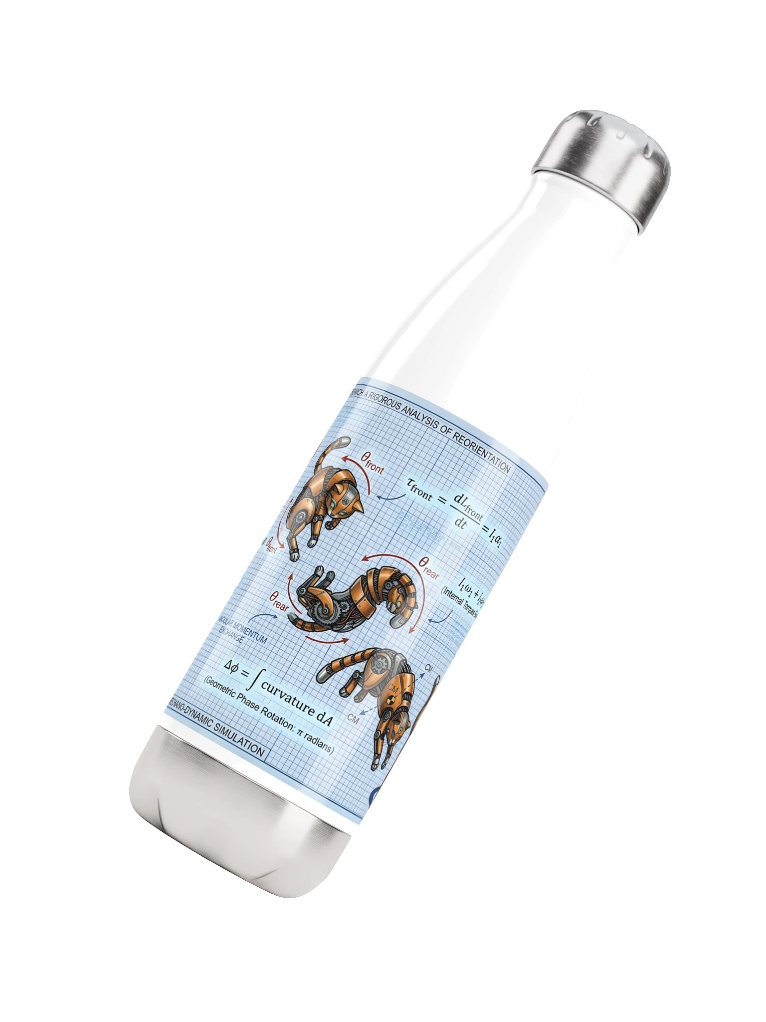 Cyborg Cat Aerial Dynamics Water Bottle product image (4)