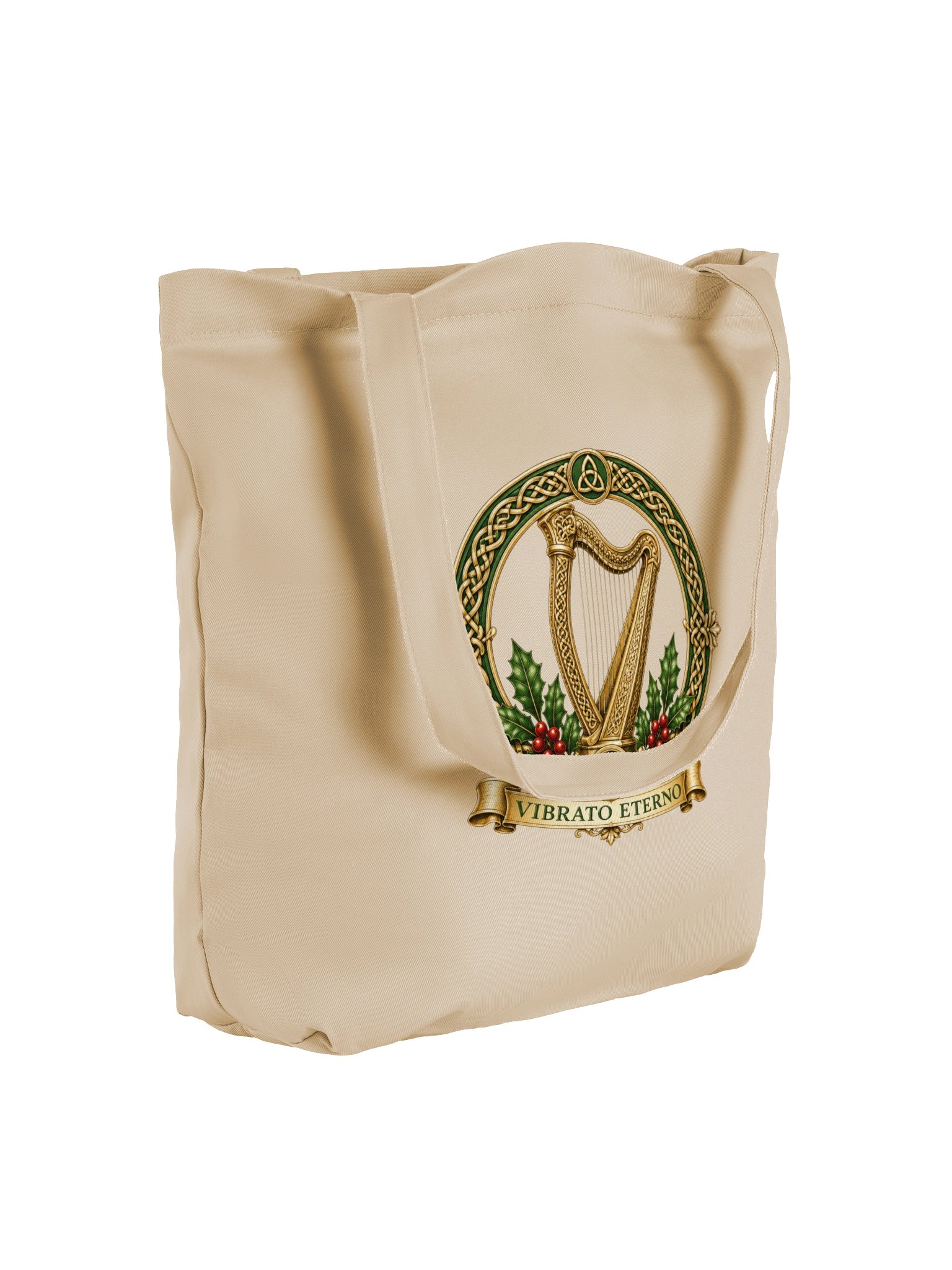 Vibrato Eterno Emerald Harp Tote Bag product image (4)