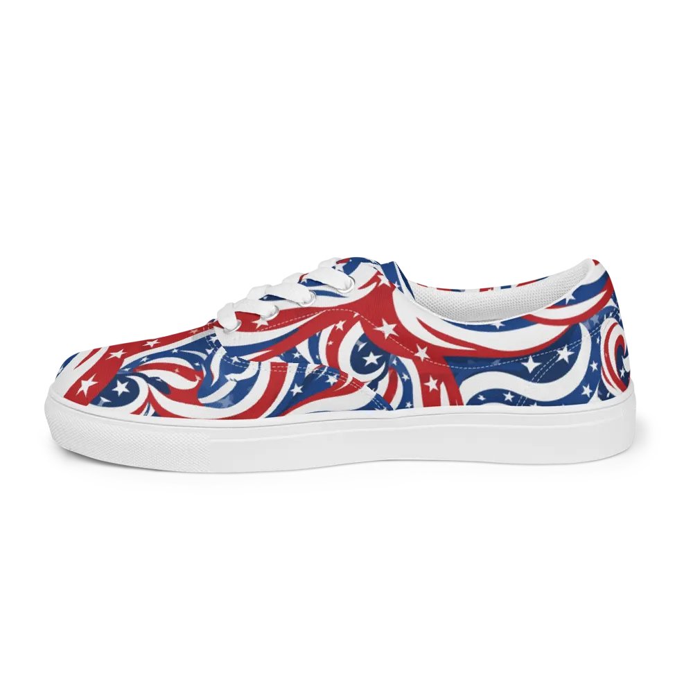 Patriotic Swirls Lace-Up Shoes product image (4)