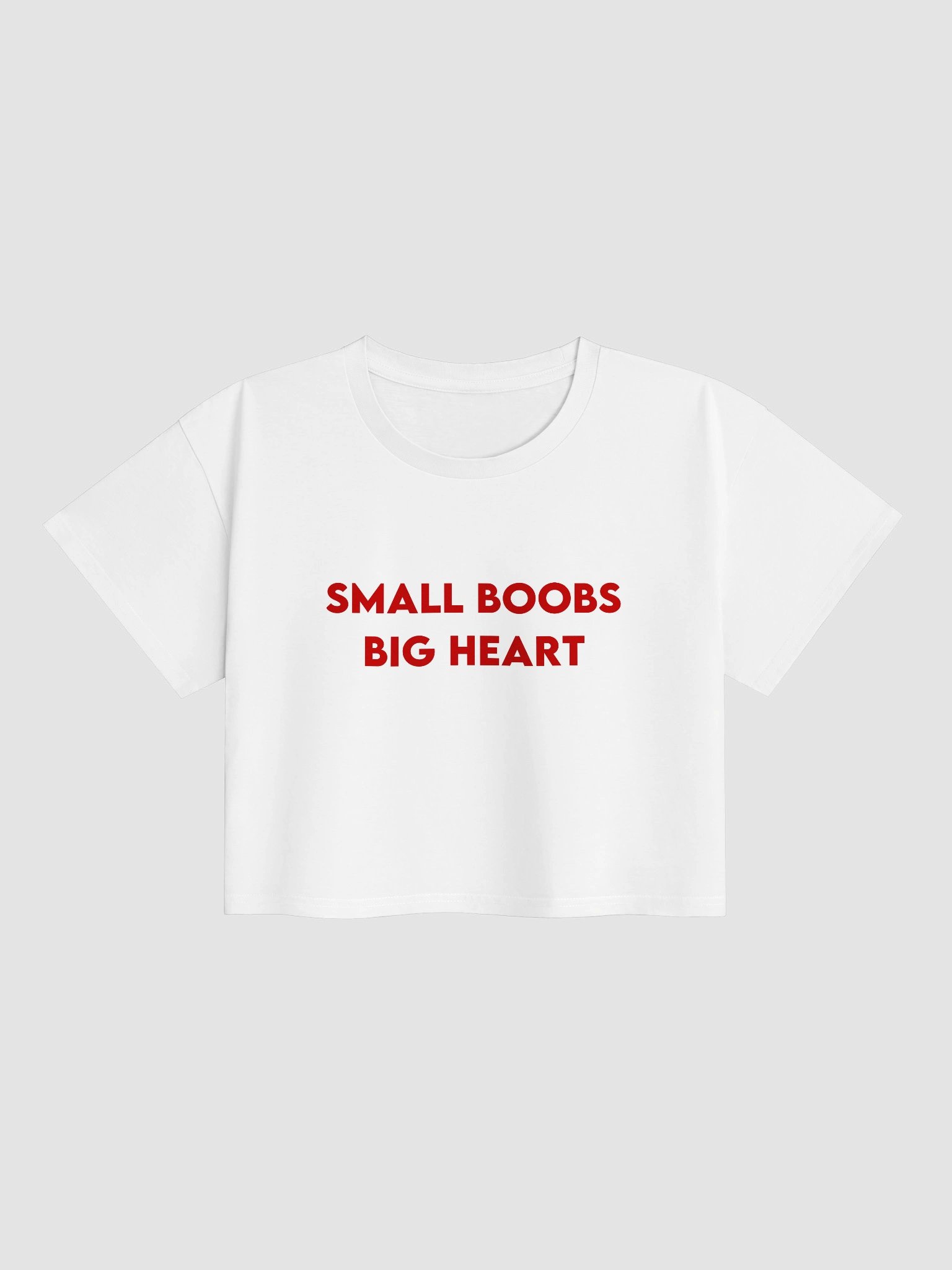 Small Boobs Big Heart Crop Top product image (2)