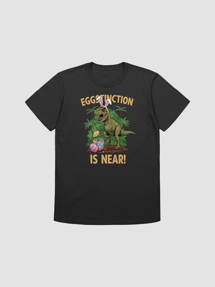 Funny Easter Dinosaur T-Shirt – Eggstinction Is Near product image (3)