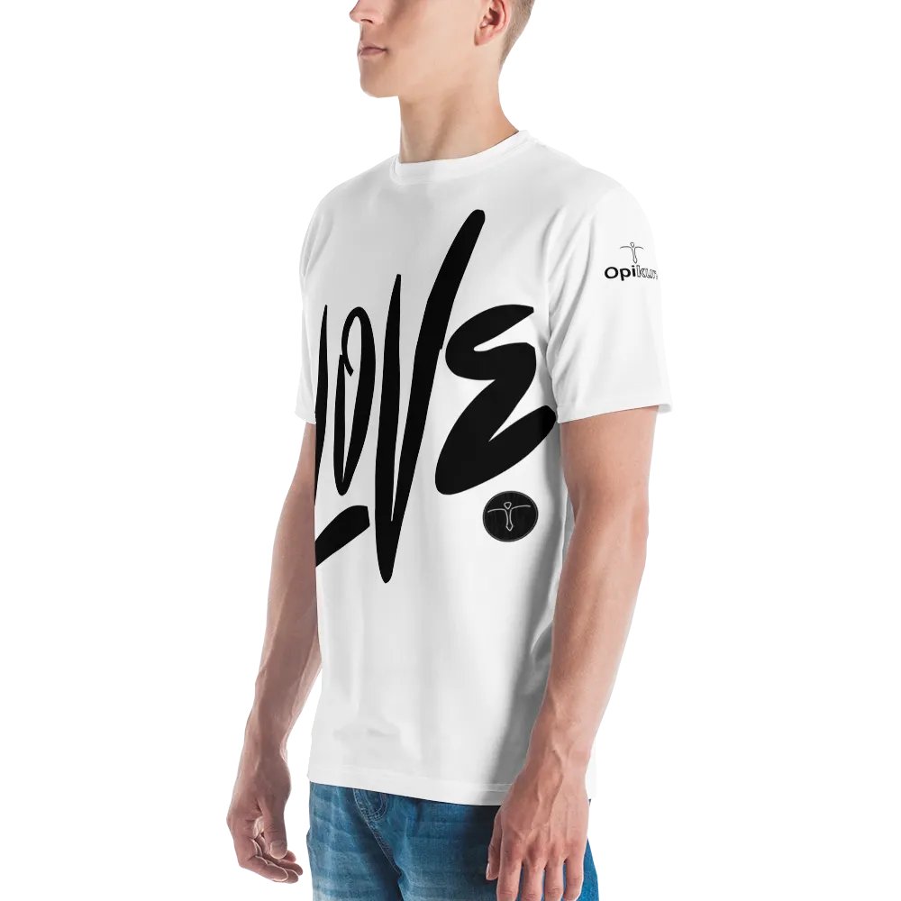 Love & Peace - White - Crew Neck T-Shirt product image (4)