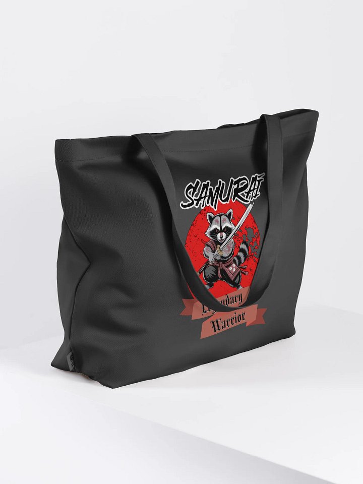 Samurai Legendary Warrior Raccoon Eco Tote Bag product image (1)