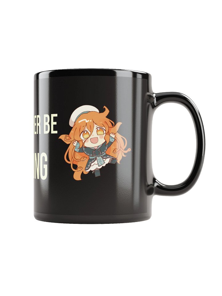 "I'd Rather Be Fishing" Illith Glossy Black Mug product image (2)