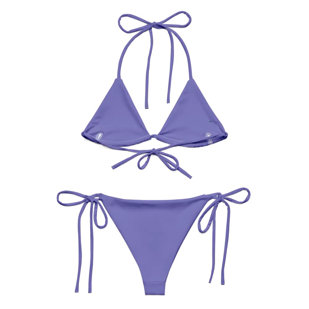 Moody Blue Recycled String Bikini product image (2)
