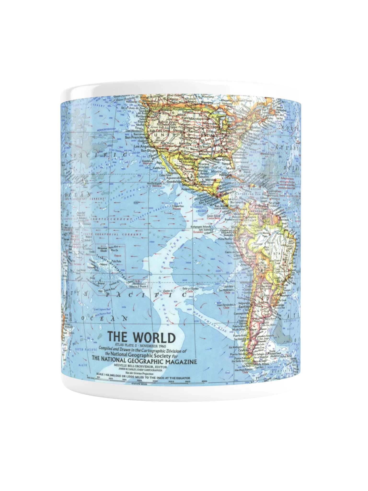 Atlas World Map Glossy Mug product image (2)
