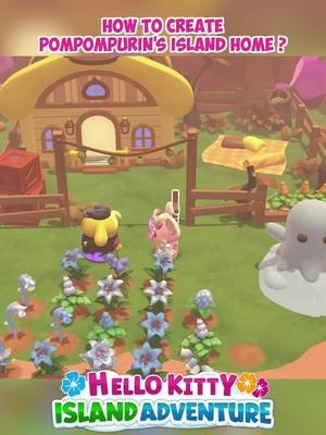 How to build Pompompurin's home in Hello Kitty Island Adventure   Pompompurin's dream come true : the perfect home for our lazy boy !   #hellokittyislandadventure #hkia