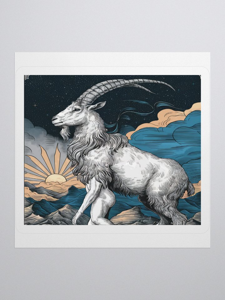 Capricorn: Celestial Goat Vinyl Sticker product image (3)
