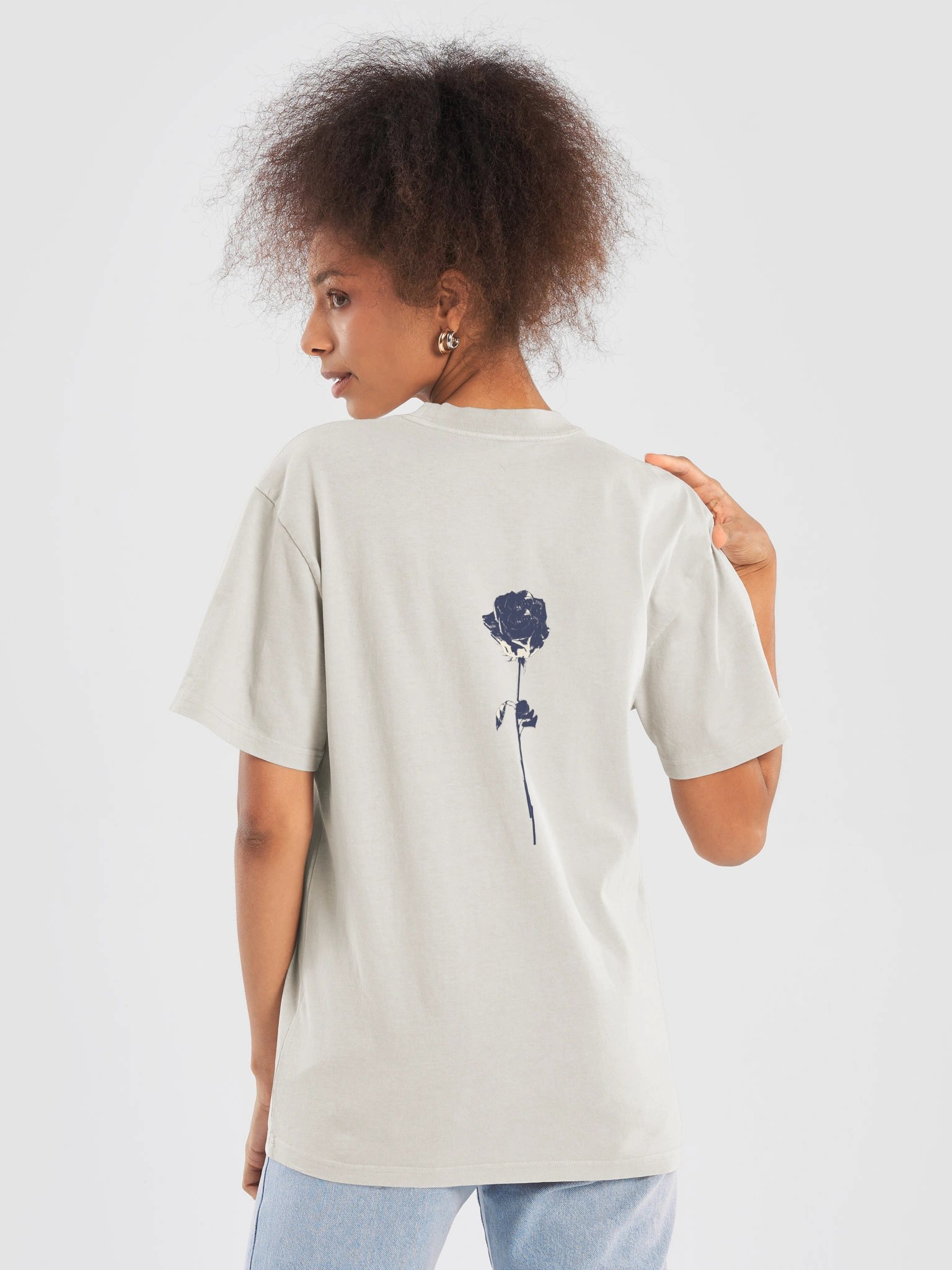 Deep Blue Oversized Tee product image (4)