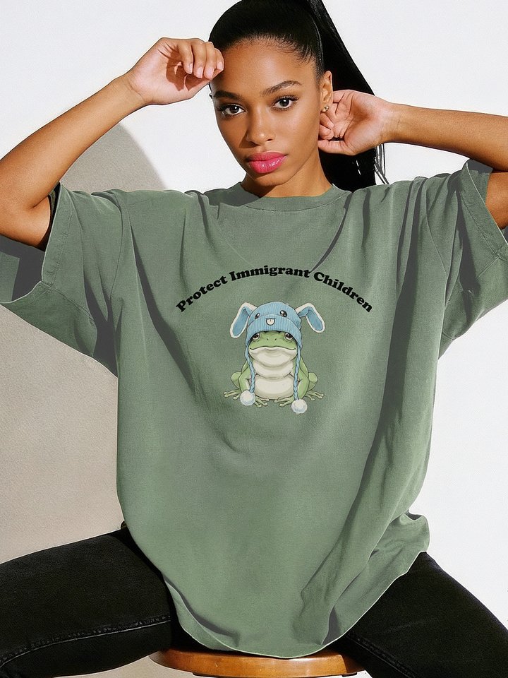 Bunny Hat Abolish ICE T-Shirt, Protect Immigrant Children Frog Shirt, Anti Trump, Stop Kidnapping Kids, product image (1)