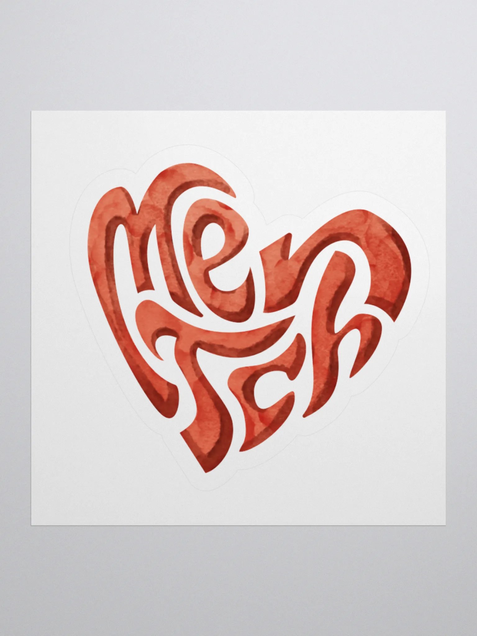 Mentch heart - sticker product image (2)