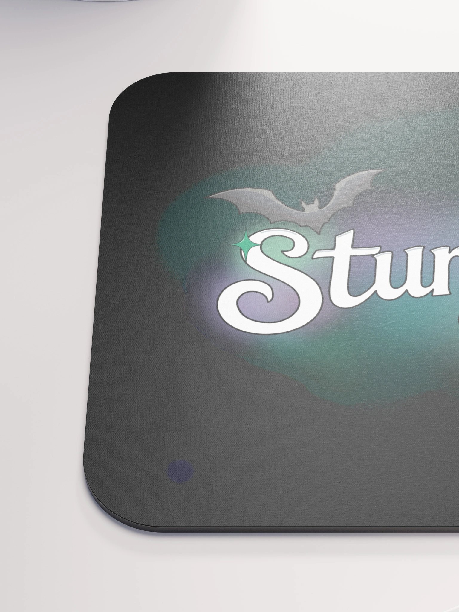 Stunning - White - Black Mouse Pad product image (6)