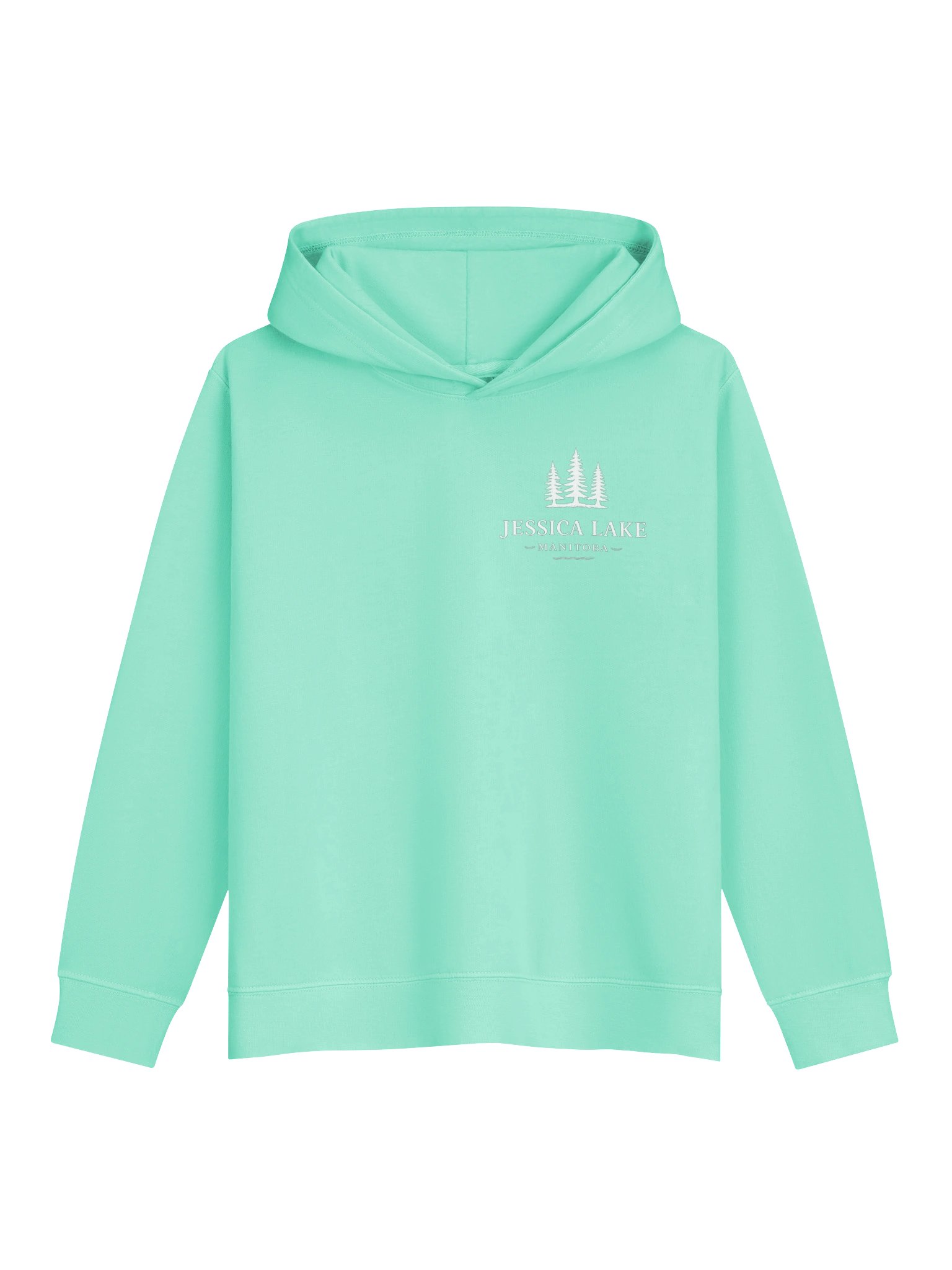 Jessica Lake Manitoba Pine Logo Youth Hoodie product image (11)
