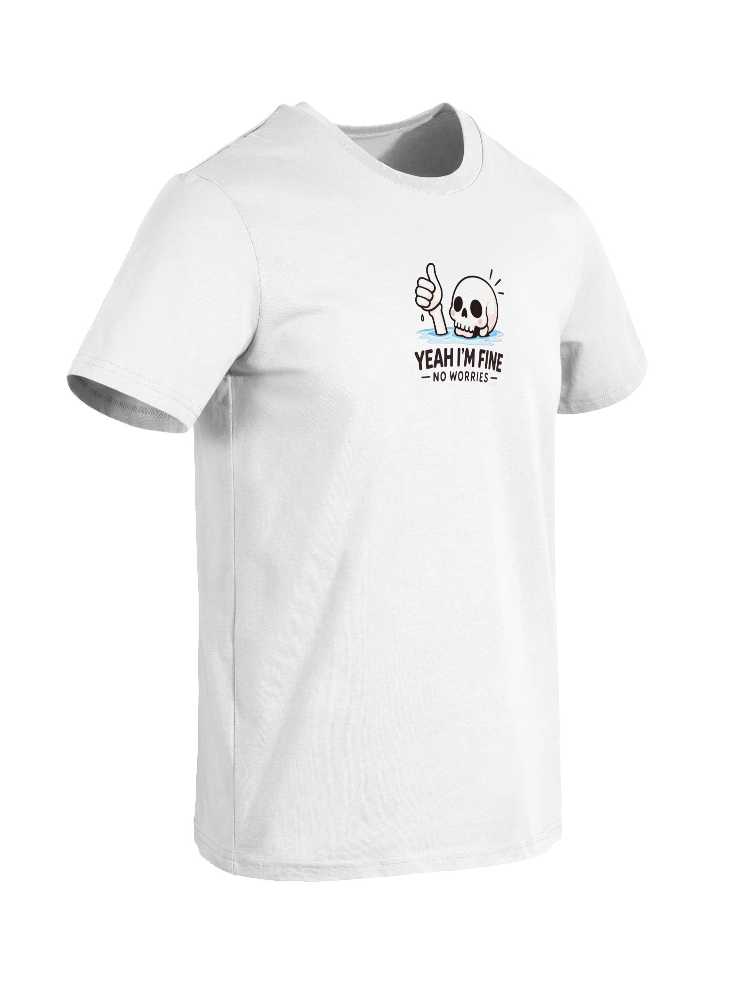 Yeah I’m Fine Skull Thumbs-Up Tee product image (5)