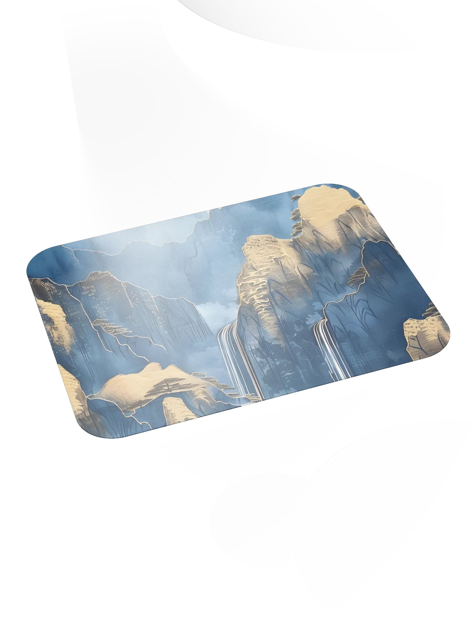 Blue and Gold Mountains Mouse Pad by Treasure Pie product image (5)