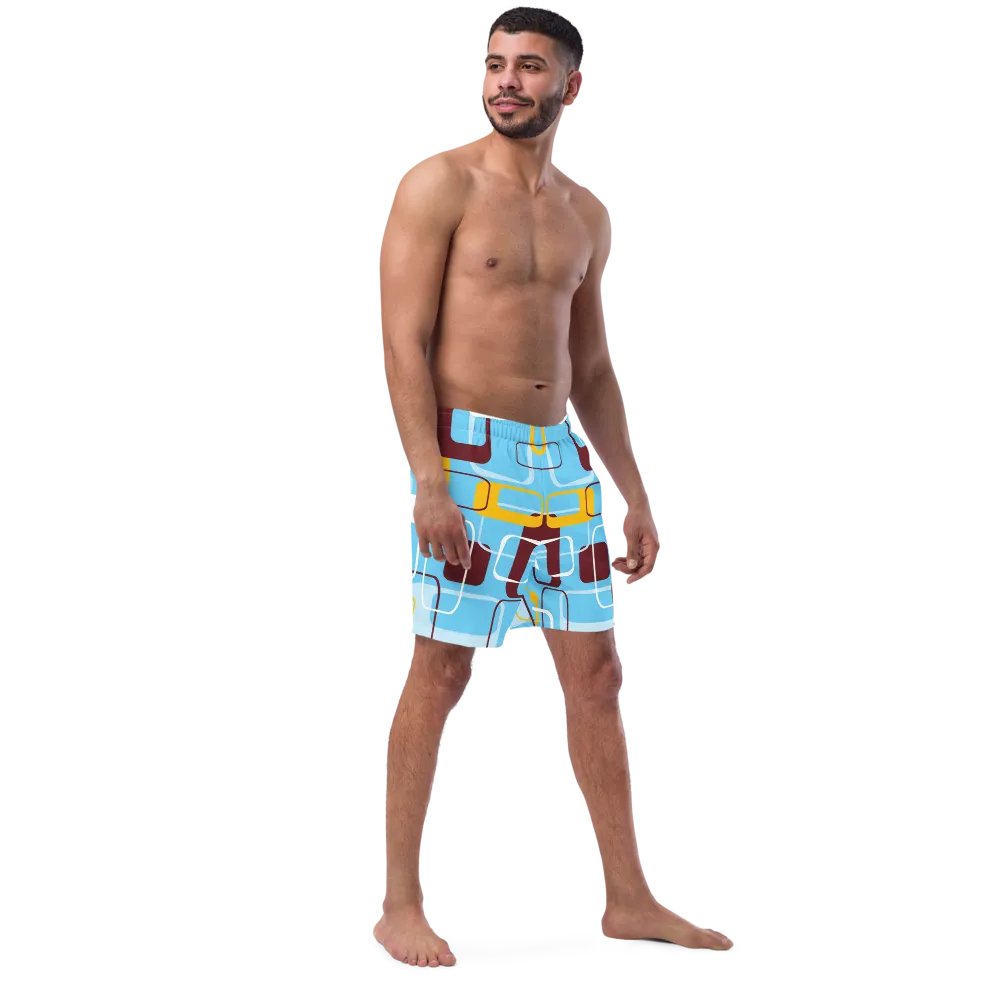 Geometric Design Swim Trunks product image (7)