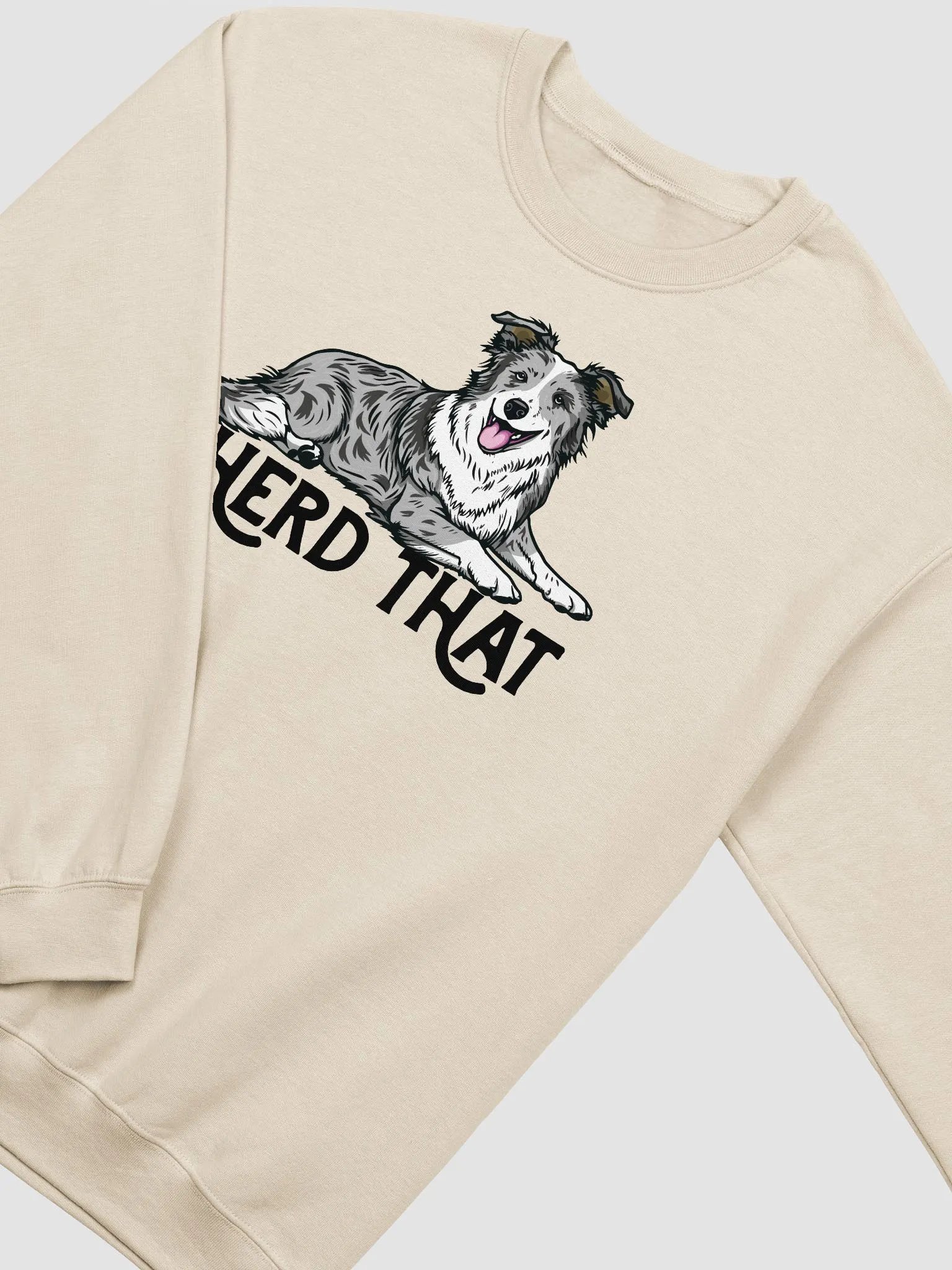 I Herd That Sweatshirt of a Border Collie (Blue Merle) Funny Shirt for Herding Dog Owners product image (4)