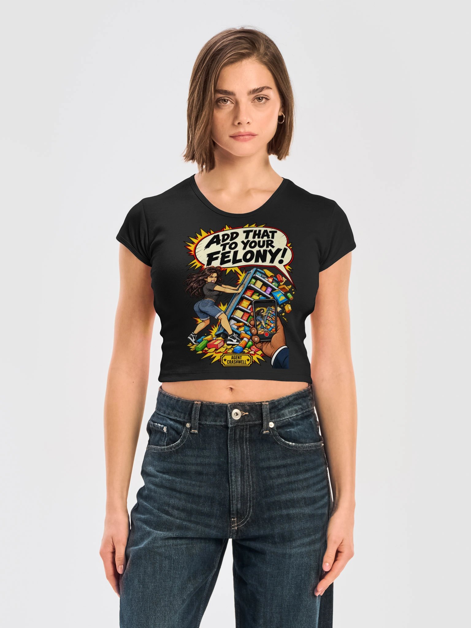 Add That to Your Felony! – Agent Crashwell Women’s Tee product image (8)