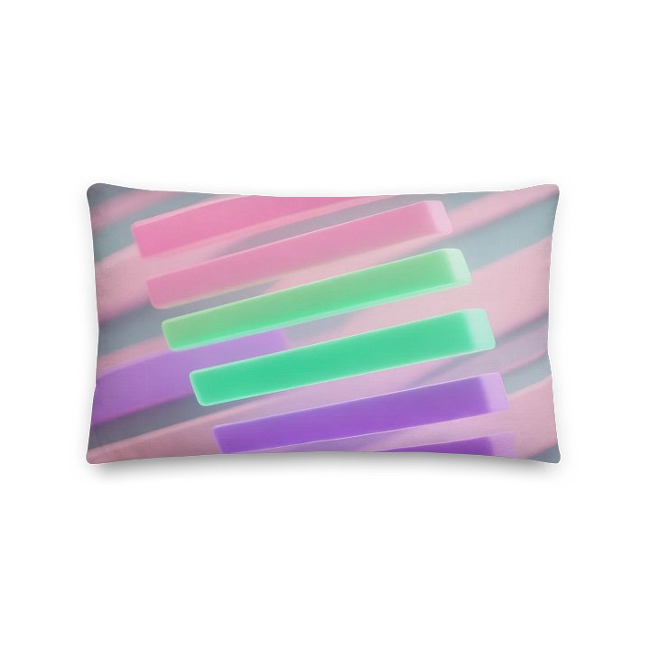 Pastel Dream Stripes All-Over Print Pillow product image (5)